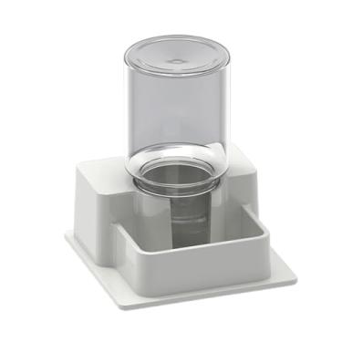 Imagem de Ｂｅｓｇａ Prato automático para água de répteis, ferramenta para beber, recipiente decorativo para aquário com dispensador de água para tartarugas, lagartos e, Branco