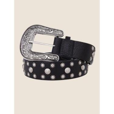 Imagem de Cinto Country Feminino Fivela Detalhada Com Tachas-Feminino