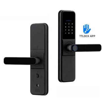 Imagem de Fechadura Beluni Black WP 439 TTLock Biométrica