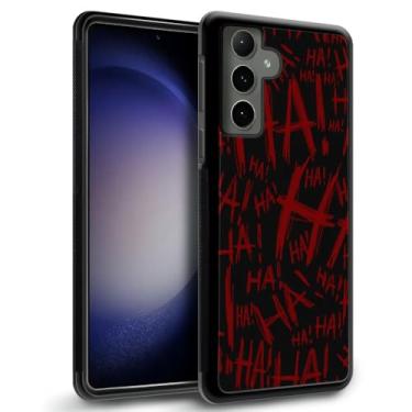 Imagem de Pinsheng Capa compatível com Samsung Galaxy S24+, Joker Laughter Galaxy S24+ capas para meninos, capa protetora antiderrapante com moldura de borracha de silicone totalmente macia compatível com