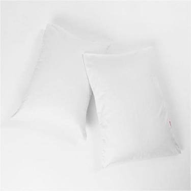 Imagem de Kit 2 Fronhas Percal Grande Branco - 50cmx70cm - Abra Cadabra