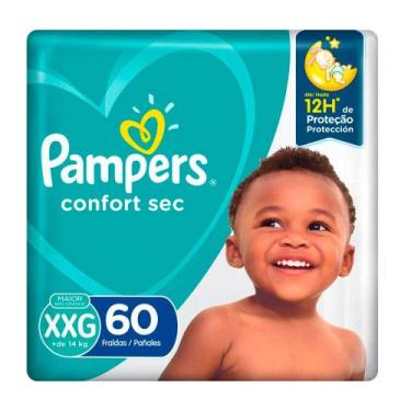 Imagem de Fralda Descartável Pampers Confort Sec Giga XXG Com 60 Unidades, XXG, 