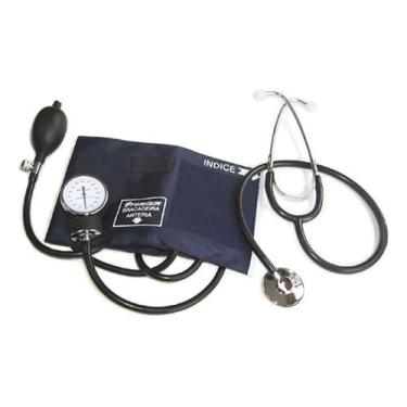 Imagem de Kit Medidor de Pressão Arterial Aneróide Premium Esteto + Esfigmo