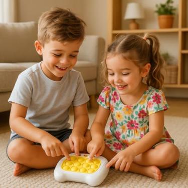 Imagem de Brinquedo Pop It Game Anti-Stress Sensorial Divertido p/ Crianças e Adultos Fidget Toy