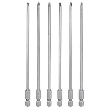 Imagem de HARFINGTON 6 peças de chave de fenda Phillips número 1 PH1 haste sextavada de 1/10.2 cm (150 mm) de comprimento magnético S2 aço industrial broca elétrica cabeça cruzada broca elétrica 0,14" (3,5 mm
