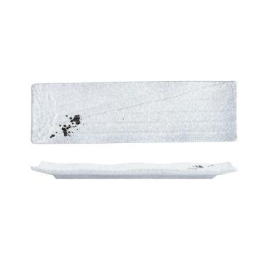 Imagem de Vento nórdico doméstico simples e requintado resistente a altas temperaturas tira de cerâmica placa de sushi - ponto de ferrugem