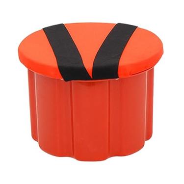 Imagem de Gralara Banco de jardim, cadeira de pesca ao ar livre, suprimentos de jardinagem, cadeira de almofada de jardinagem portátil, assento de trabalho para fazenda, plástico de 18 cm