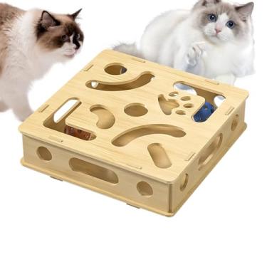 Imagem de Brinquedo Quebra-Cabeças Para Gato, Labirinto Enriquecido Quebra-Cabeça Felino, Brincadeira para Gatinhos com Sino Para Estimular Mente Entretenimento para Gatos Sozinhos em Casa