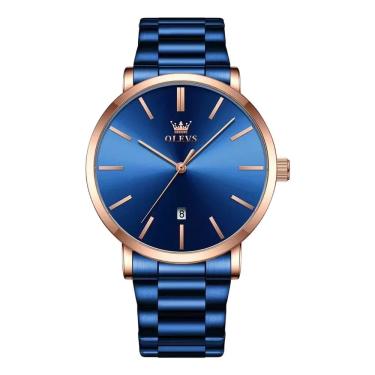 Imagem de Relógio Masculino Olevs 2896 Quartz Luxo Ouro Á Prova d Água