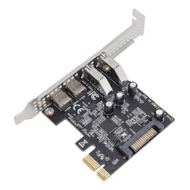 Imagem de GOWENIC PCIE Card USB 2 Portas USB 3.2 e Tipo C PCI Express Expansion Card 5 Gbps Transferência de Alta Velocidade Com Interface de Energia SATA para W IDOWS Linux PCs de Desktop