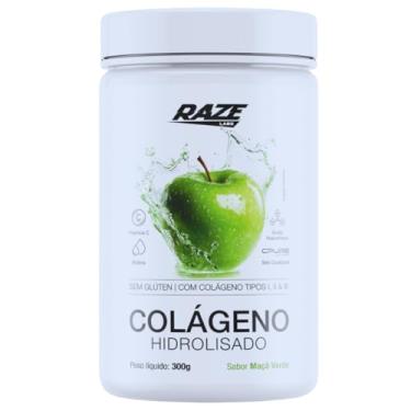 Imagem de Suplemento Alimentar Colágeno Hidrolisado 300g - Raze Labs (300g, Maçã Verde)
