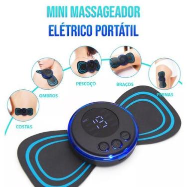 Imagem de Mini Massageador Pescoço Estimulador Elétrico Portátil - Mini Massagea