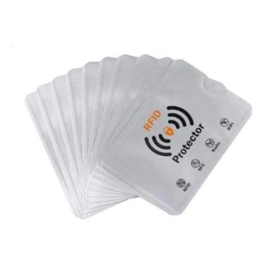 Imagem de Kit 15 Carteira Porta Cartão de Crédito Anti Furto Rfid Nfc Aproximaçã
