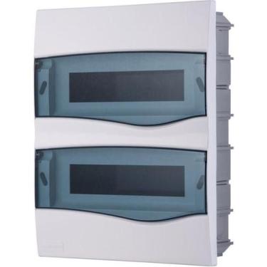 Imagem de Quadro de Distribuição de Embutir 24 DIN ou 16 NEMA Tramontina com Por