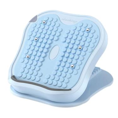 Imagem de Fenteer Exercitador muscular profissional para panturrilhas, pernas e pernas, ajustável, 15 níveis, com maca de massagem para panturrilhas, Azul