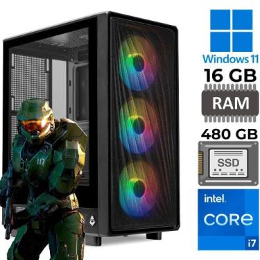 Imagem de Computador Gamer I7-3770 Ssd 480Gb 16Gb Ram Rx 580 Gddr5 - Sobraltech