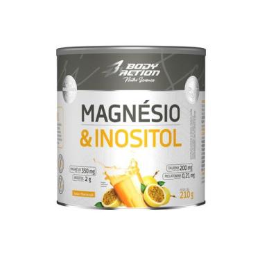 Imagem de Suplemento Magnésio e Inositol 210g Bodyaction, Maracujá