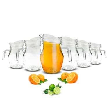 Imagem de Kit Com 12 Jarras Vidro Para Suco 500ml Bar E Restaurantes Cor Transparente