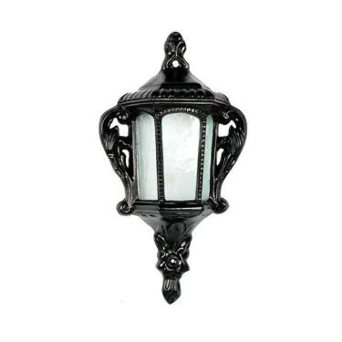 Imagem de Luminária Colonial Meia Cara Veneza em Alumínio e Vidro