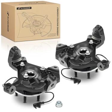 Imagem de A-Premium 2 juntas de direção dianteiras esquerda e direita e conjunto de cubo de rolamento de roda compatíveis com Chevrolet Silverado Suburban 1500, Tahoe, Avalanche e GMC Sierra 1500, Yukon e