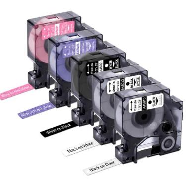 Imagem de Fita de etiqueta Freshworld compatível com Dymo D1 Colorpop 12mm