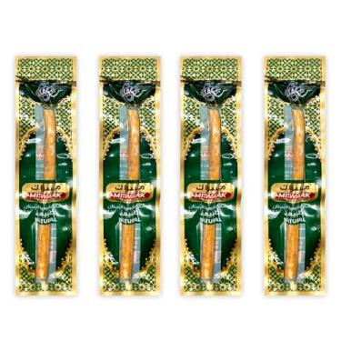 Imagem de Pacote com 4 escovas de dentes naturais Miswak – Escova de dentes tradicional selada a vácuo – para dentes saudáveis, gengivas e hálito fresco (sabor original - 2)