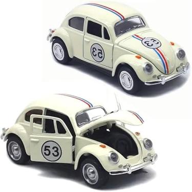 Imagem de Fusquinha Herbie 53 de Metal Fricção Escala 1:32 Clássico Brinquedo para Crianças