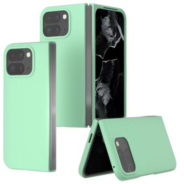 Imagem de LTLMYDAM Capa elegante para Google Pixel 10 Pro Fold, capa fina minimalista antiderrapante PC proteção contra choque, verde, 10 Pro Fold