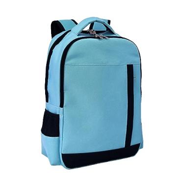 Imagem de Mochila LS Para Notebook 17 Pol. Azul Ciano 6 Divisões Em Amalfi - MN4243