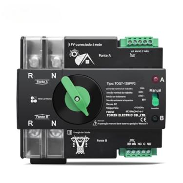 Imagem de INTERRUPTOR SELETOR DE TRANSFERENCIA AUTOMÁTICO, MONO E BIFÁSICO 2 POLOS, COM TENSÃO DE TRABALHO DE 220 A 240VA, COM CORRENTE VARIÁDAS DE 63A, 100A E 125AMP. (CAT.KR60) (125 AMPERES)