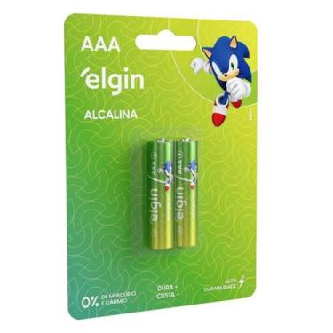 Imagem de Pilha Elgin Alcalina AAA Cartela Com 2 Unidades - Marca