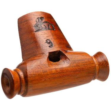 Imagem de Apito pio bico de pato madeira observação aves silvestres artesanal pr