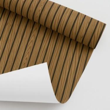 Imagem de Papel de Parede PREMIUM 5 Metros x 45cm Ripado Cedro Autoadesivo Sala, Quarto, Móveis