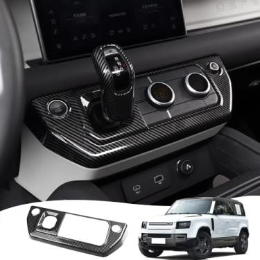 Imagem de Moldura de acabamento de console adequada para Land Rover Defender 90 110 130 2020-2025 capa de alavanca de marchas interior ar condicionado botão de volume acessórios de modificação do painel