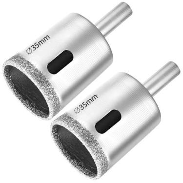 Imagem de Serra Copo Diamantada 35Mm Porcelanato Vidro Mármore 02 Un - Fertak