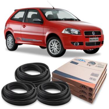 Imagem de Kit Borracha 2 Portas E Porta Malas Fiat Palio 1996 A 2012 - New Kar