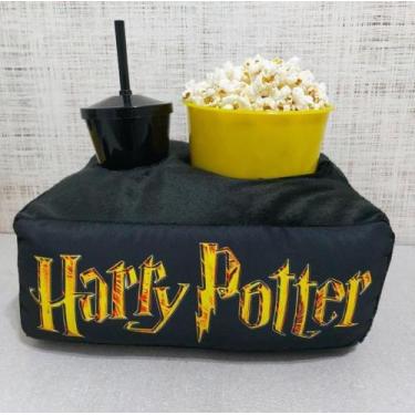 Imagem de Kit cinema - almofada personaliza c/copo + balde de pipoca - THEOVITEX
