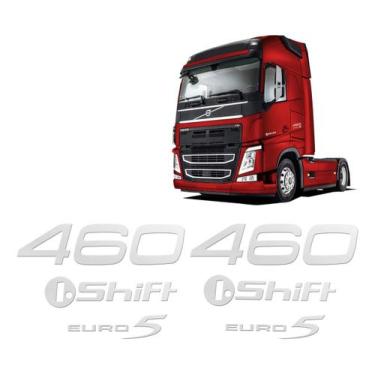Imagem de Kit Adesivos Euro 5 460 I.shift Volvo Fh 2010/2015 Cromado - SPORTINOX