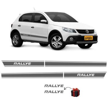 Imagem de Kit Faixas Adesivos Gol Rallye 2011 G5 Mod Original Grafite - SPORTINO