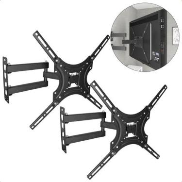 Imagem de Suporte TV 32 55 Polegadas Triarticulado De Parede Retrátil Ajustável 