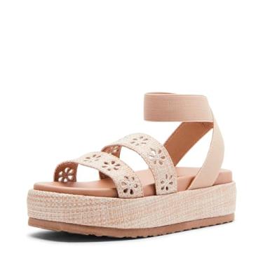 Imagem de Steve Madden Girls Shoes Sandália de alpargata Kelsi infantil unissex, Natural, 1 Little Kid