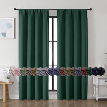 Imagem de Cortinas Blackout Simplebrand Ava Ever Green 183x183cm 2 painéis