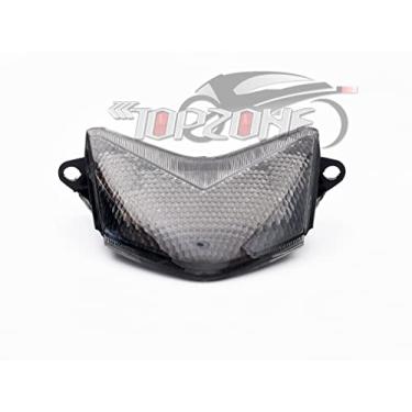 Imagem de TOPZONE Serve para Ninja ZX-6R 2005-2006; Ninja ZX-10R 2006-2007; Ninja ZX-6RR 2005-2006; Lanterna traseira de LED de motocicleta + função de seta integrada (moke)