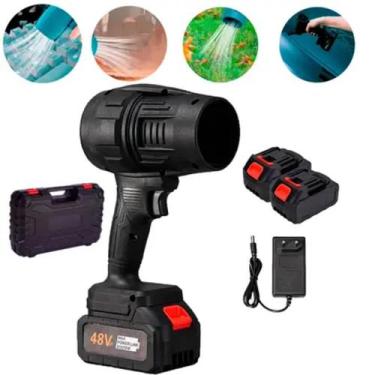 Imagem de Soprador Turbo Recarregavel Ar Sem Fio 150.000 Rpm + 2 Baterias 48v + 