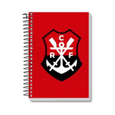 Imagem de Caderno Flamengo Espiral Capa Dura 1 Matéria 80Fs Escolar Vermelho