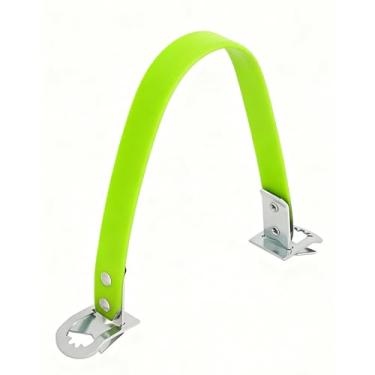 Imagem de YYTQP Correia de suporte de bateria de carro, alça de bateria resistente de metal com alça de elevação automática, correia de elevação de manuseio lateral, suporte de montagem acessórios automotivos