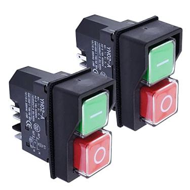 Imagem de Auto-plaza 2x interruptor elétrico liga/desliga IP55 botão vermelho e verde 250v para misturador de cimento Belle Minimix conjunto de substituição de interruptor elétrico