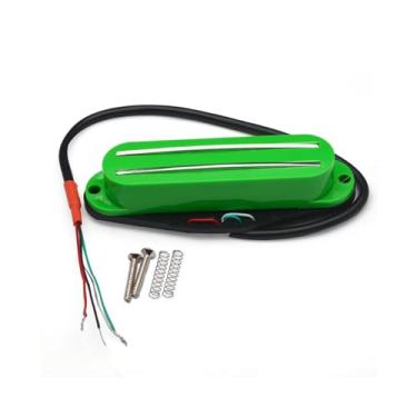 Imagem de ROZILO Green Hot Rails Output Guitar Single Coil Size Humbucker Strat Pickup para guitarra elétrica Fender Stratocaster Squier