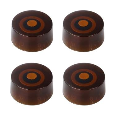 Imagem de Banworks Botões de controle de guitarra elétrica estilo anos 60 métricos 18 estrias 2 tons 2 botões de volume 6 mm (15/162.6 cm) para guitarras elétricas Epiphone Les Paul SG Pacote com 4 JT/XN-02