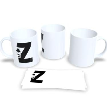 Imagem de Caneca de Porcelana Masculina Letra Inicial do Alfabeto (Z)